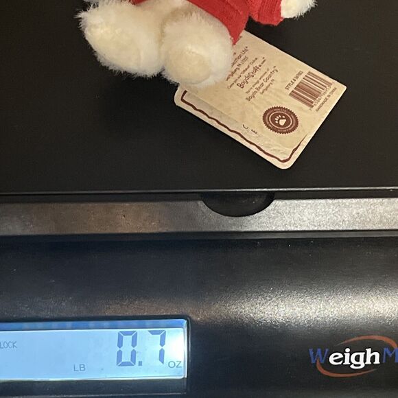 Boyds Bears 4” Mini Christmas Bear Red Sweater with Christmas Tree Vintage Gift - Picture 12 of 12